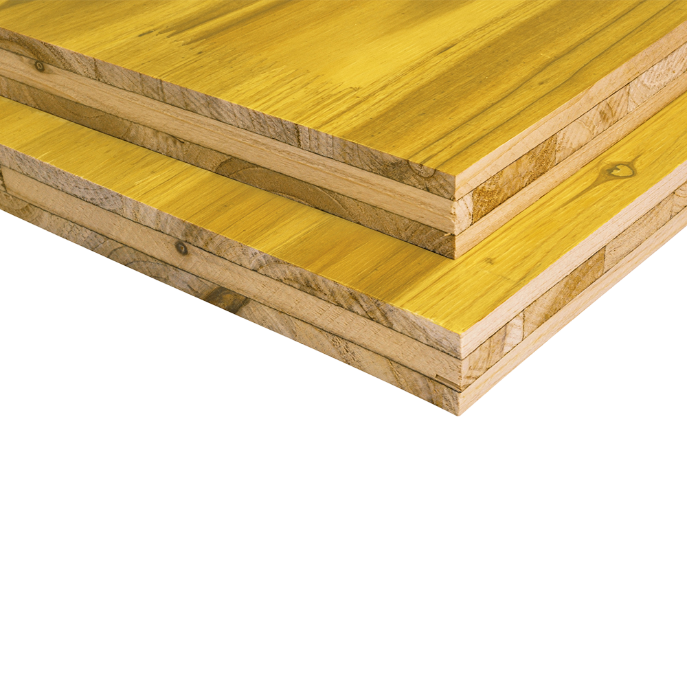 Panel amarillo de encofrado de 3 capas