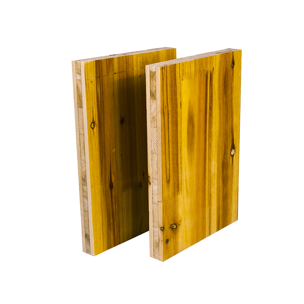 Panel amarillo de encofrado de 3 capas