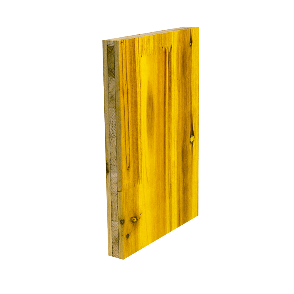 Panel amarillo de encofrado de 3 capas